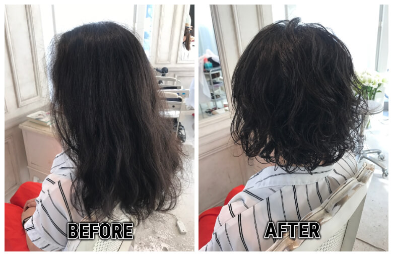 髪を下ろすとボサボサ広がるくせ毛をカットで素敵ボブヘアに 18