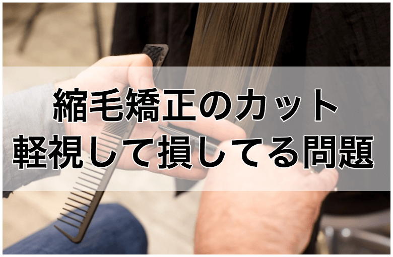 縮毛矯正カットなし は危険 カットを軽んじすぎている問題について くせ毛hack